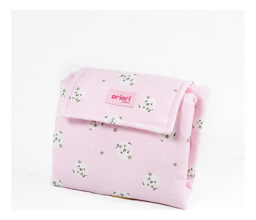 Cambiador Bebe Portatil Plegable Priori Estampado Mod Cf9001 Color Rosa Nube