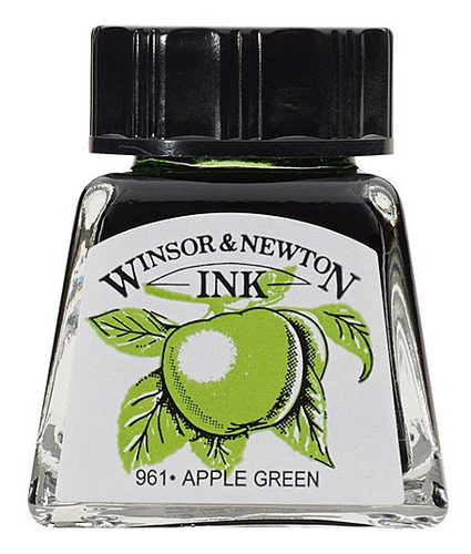 Tinta Nanquim Winsor & Newton Verde Maçã Apple Green 14ml