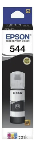 Kit 2 Garrafas Tinta T544 Preto L3250 L3110 L3150 L5190 Preto