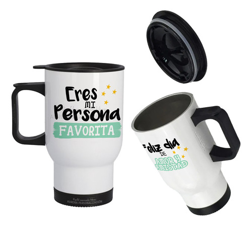 Mug Vaso Termico Viajero Para Carro Regalo Amigo Pareja 13