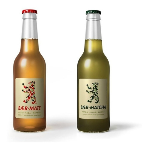 Caixa Mista Com 3 Baer-mate E 3 Baer-matcha 350ml