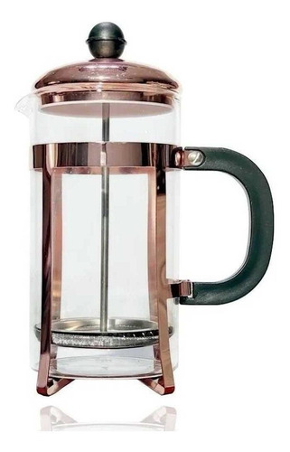 Prensa Francesa De Vidro Com Aço Inox 350mls Rose Classic