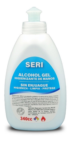 Alcoholgel 340ml Al 70% Con Certificado Isp