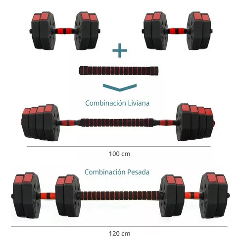 Set Bodytrainer Mancuerna Hexagonal Ajustable 30 Kg - Sd (Usado)