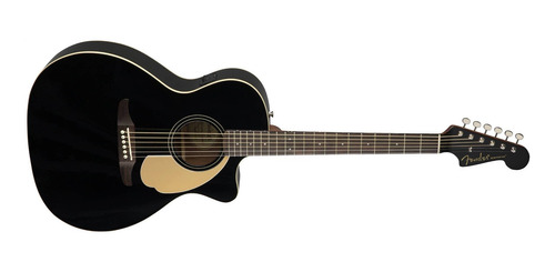 Imagen 3 de 5 de Guitarra electroacústica Fender California Newporter Player jetty black
