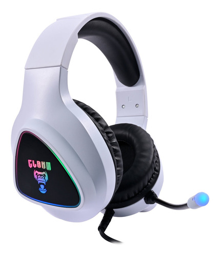 Headset White Mount Led Rainbow Cl-hm709 Clanm Cor Branco