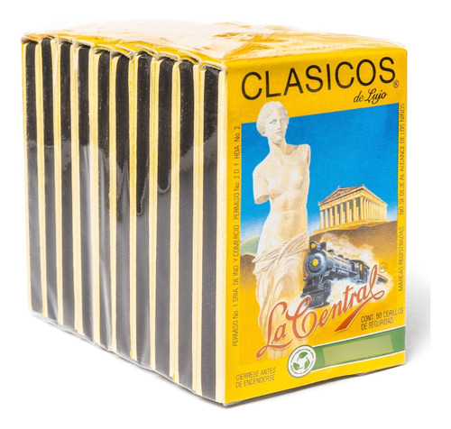 Cerillos Clásicos De Lujo 10 Cajitas De 50 Luces C/u