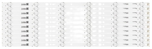 Kit De 10 Tira De 6 Led Hyundai Hyled-55uhd2 57.2cm 3v