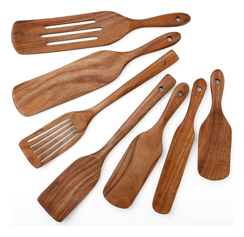 Spurtl Madera Set 7 Pieza Herramienta Cocina Antiadherente