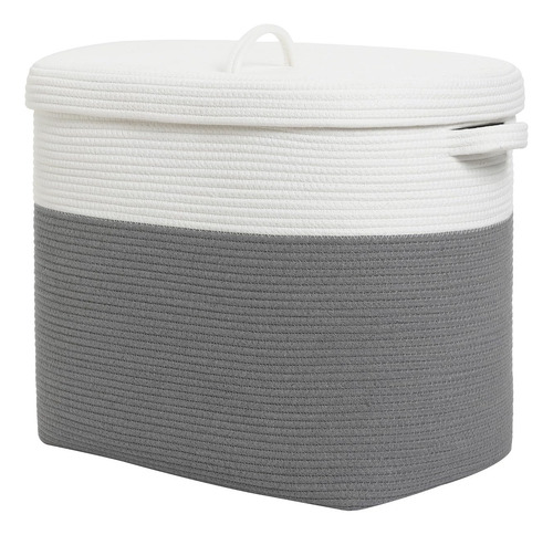 Cesta De Almacenamiento Cottonphant Rectangular Extra Grande