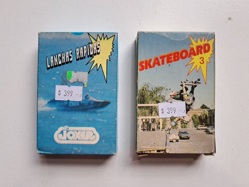 Cartas Lanchas Rapidas Y Skateboard . Precio X Unidad . 