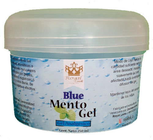 Blue Mento Gel AnaLGésico Mentolado 250 Ml (tienda)