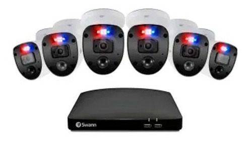 Sistema De Seguridad Swann Dvr 8 Canales + 6 Cámara Enforcer