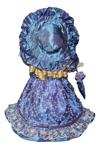 Casa De Muñecas De En Miniatura, Dama Vestida, Violeta