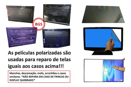 Película Polarizada Tv Compatível C/ Sony 50 Polegadas