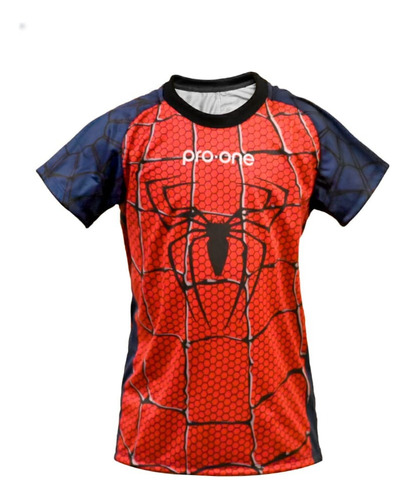 Camiseta De Arquero Manga Corta Pro-one  Spider Rojo/azul