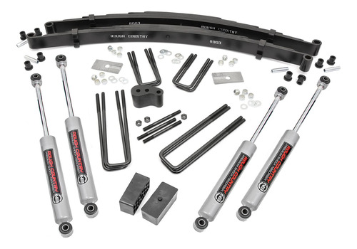 Rough Pais Suspension Lift Kit Premium Golpe Para Dodge: Wd