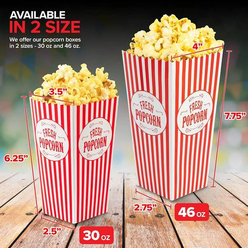 Envases Para Palomitas De Maiz Stock Your Home De 46 Oz (25