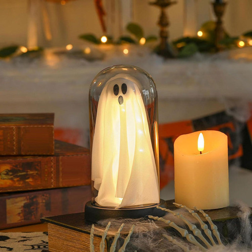 Fantasma De Halloween En Campana De Cristal, Adopta Un