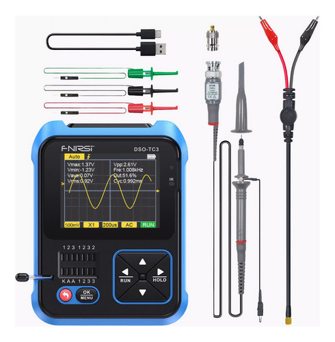 Osciloscopio + Generador De Señales + Tester De Componentes