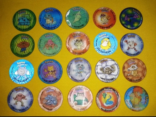 Tazos Pokemon 2 Renticulares 3d De 1999 *20 Tazos De 30