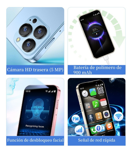 Mini Smartphone 3g Aiek Xs18 Pro De 3.0 Pulgadas, 2 Gb De Ra