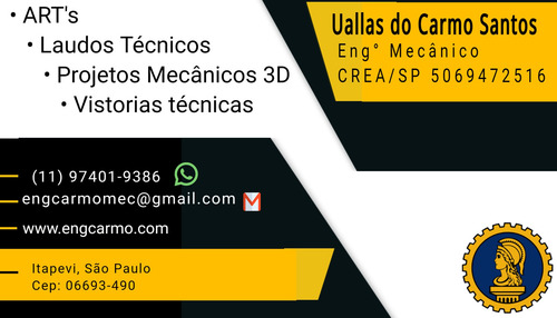 Imagem 1 de 1 de Engenheiro Mecânico Sp E Região P/ Laudo Técnico E Art