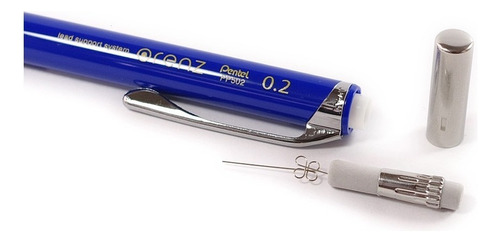 Lapiseira Pentel Orenz 0,2mm - Xpp502 - 8 Cores Disponíveis Cor Azul-escuro