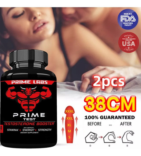 2 Cápsulas Premium Para Aumentar La Testosterona Para Hombre