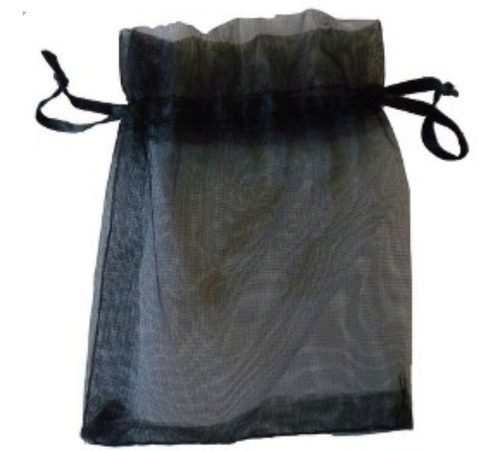 Bolsitas De Organza Negras 13x18 X100 Unidades 