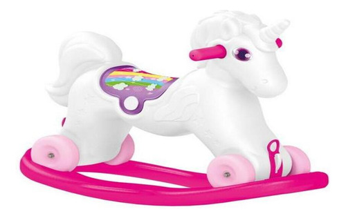 Unicornio Mecedor Con Ruedas 70x30x52 Cms Dolu