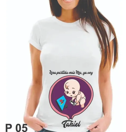 Remeras Panzonas Embarazadas Sublimadas Personalizadas