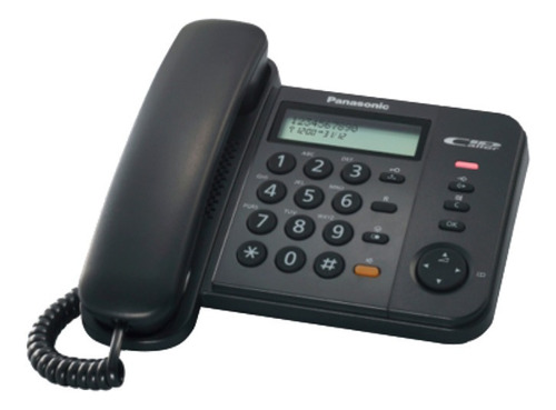 Teléfono Panasonic KX-TS580 fijo - color negro