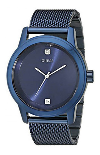 Reloj Análogo Marca Guess Modelo: U0297g2 Color Azul Para Ca