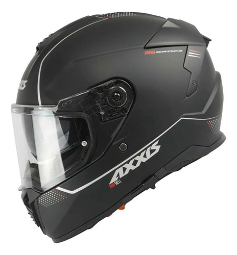 Casco Para Moto Talla L Certificado Hawk Solid Negro Matte