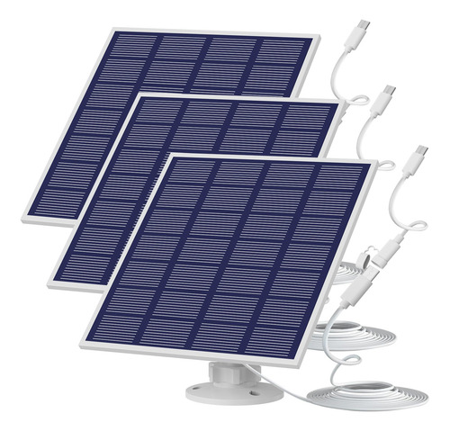 Panel Solar Para Cámara De Seguridad Marca No Especificada M Color 0v 0v