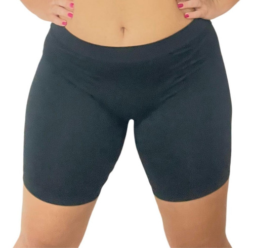 Bermuda Íntima Feminina Adulto Short Plus Size Cintura Alta