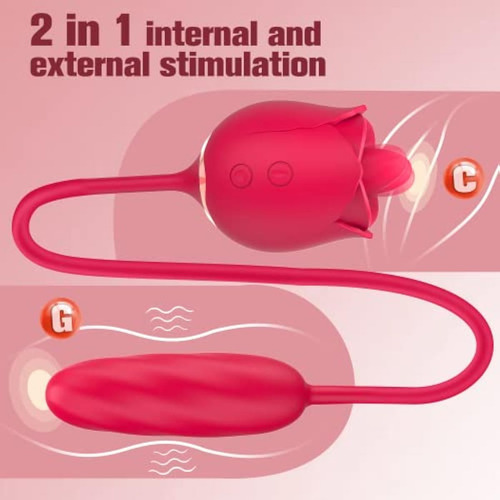 Estimulador Sexual De Rosa Para Mujer, Vibrador De