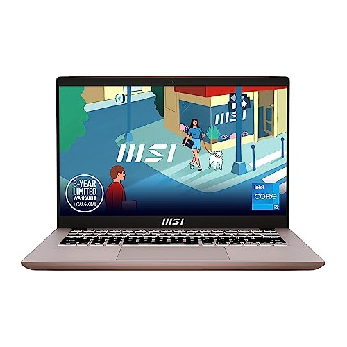 Laptop Business Msi Modern 14'' I5 16gb Ddr4 512gb -rosa
