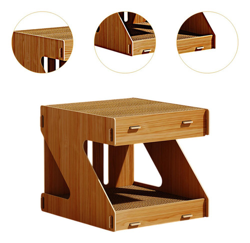 2 En 1 Cama De Salón De Casas De Rasguño De Gatos, Muebles