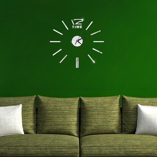 Reloj De Pared De Moda Rojo De Bricolaje Transfronterizo Con