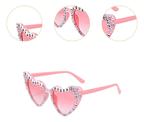 - Gafas De Forma De Corazón Para Mujer, Gafas De Sol
