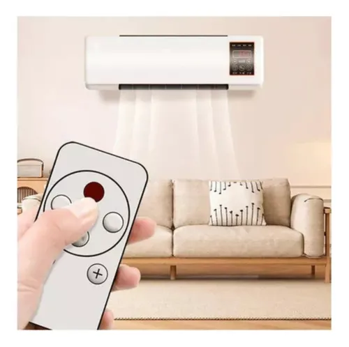 Calefactor Calentador De Aire Electrico Con Control De Pared