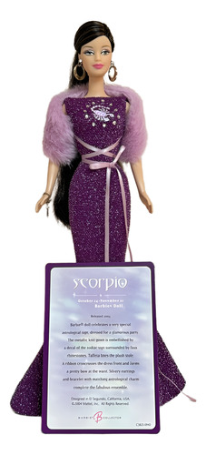 Boneca Do Signo Escorpião (collector Zodiaco) - Mattel. (Usado)