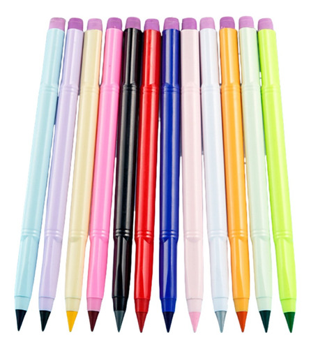 Kit Lápis Infinito 12 Cores Colorir Desenhar Escolar Atacado