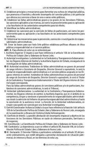 Legislación Esencial Administrativa De Nuevo Léon 2025. Ley De Justicia Administrativa. Ley De Respondabilidades Administrativas Apartado De Declaraciones De Invalidez A La Norma