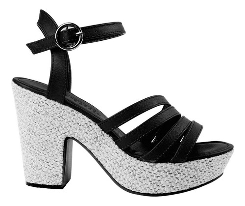 Zapato Alpargata Plataforma Con Tacones Dama De Yute