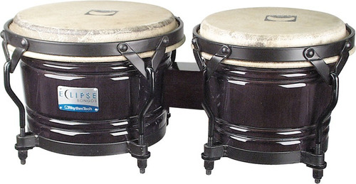 Bongos 7 Y 8.5 Negro Aro Negro Eclipse Rt5601-u Rhythm Tech/