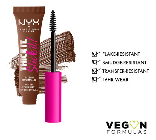 Máscara De Cejas Nyx Professional Makeup Thick It Stick It A