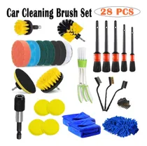 Comprar 28pc Kits De Escova De Detalhamento De Carro, Kits De Limpez
